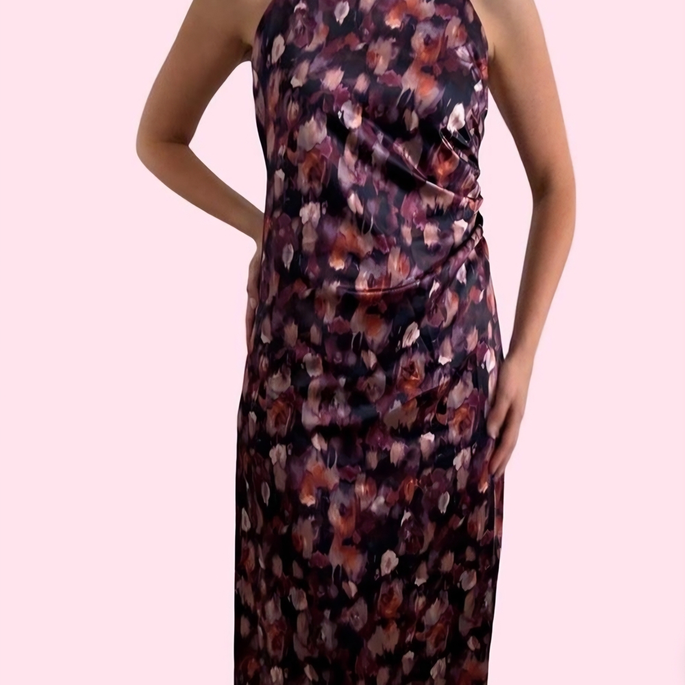 Jason Wu Purple and Pink Floral Midi Dress